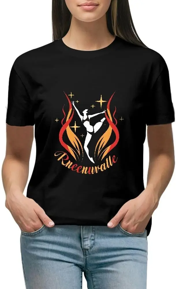 

Dancing in The Fire Poster Summer Short-Sleeved T-Shirt Black