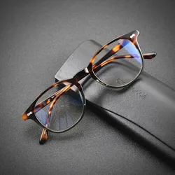 Japanese tortoiseshell acetate glasses frame Thin frame retro optical glasses frame for men women make prescription glasses
