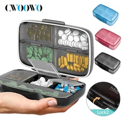 1PCS Travel Pill Organizer, 8 Compartments Portable Pill Case, Daily Pill Box to Hold Vitamins, for Pocket Purse Organizer