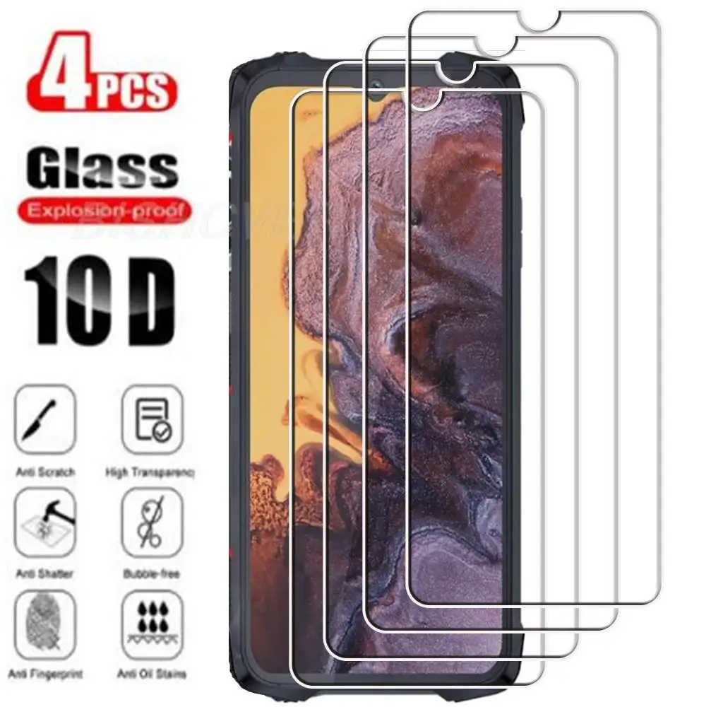 

4Pcs Tempered Glass FOR Cubot KingKong 9 6.58" CubotKingKong KingKong9 King Kong 9 Screen Protector Protective Glass Film