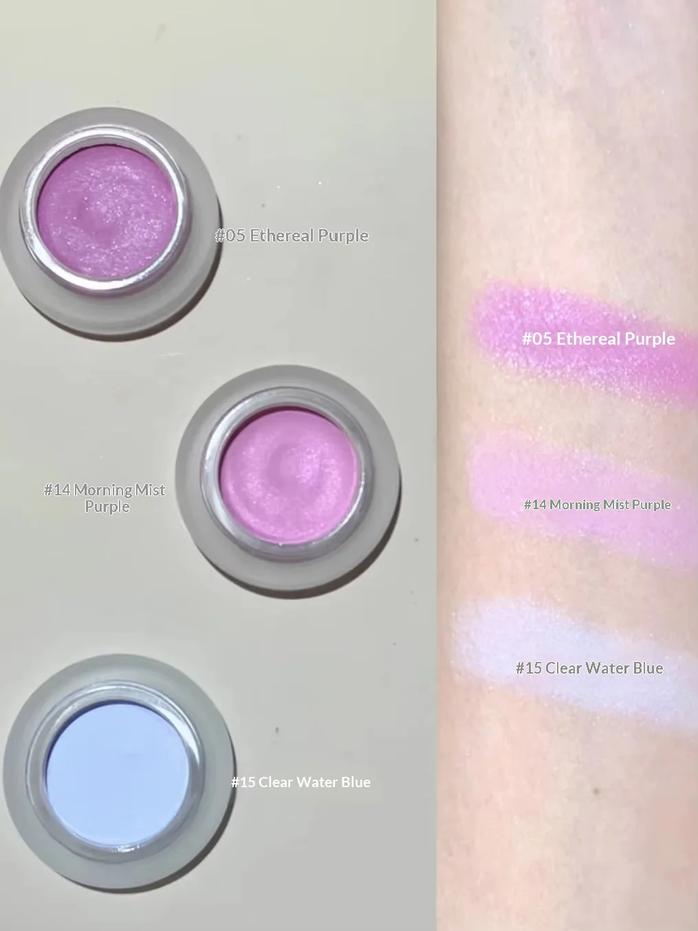 ForeverKey Powder Blusher Cream Nude Natural Highlighter Brightening Blue Purple Three-dimensional Face