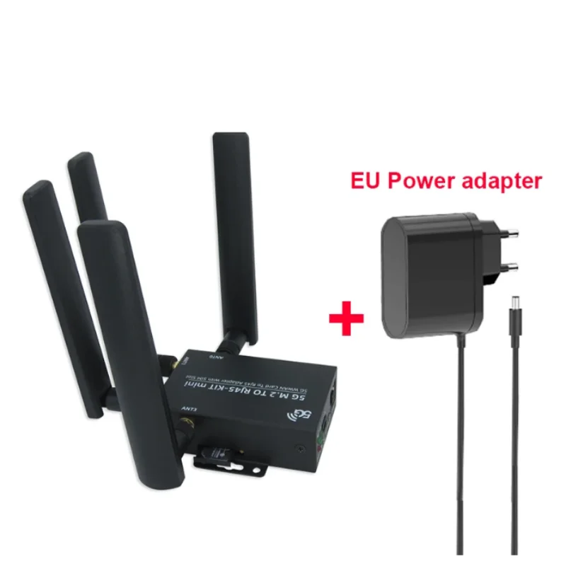 Imagem -04 - Estoque Adaptador de Alimentação com Radiador 5g M.2 para Rj45-kit Mini Kit ue e Eua Adaptador de Alimentação para Quectel Rm530n-gl Rm520n-gl Rm500q-gl Rj45 em