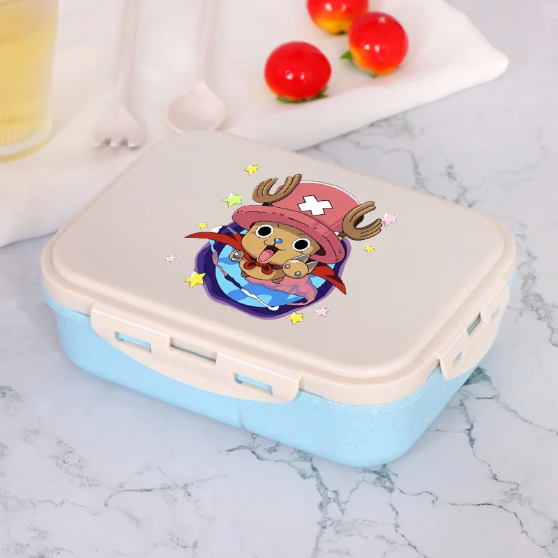 One Piece Anime Printed Lunch Box Boys Men Portable Meal Storage Boxes Student Supplies School Bento Containers Picnic Food Case