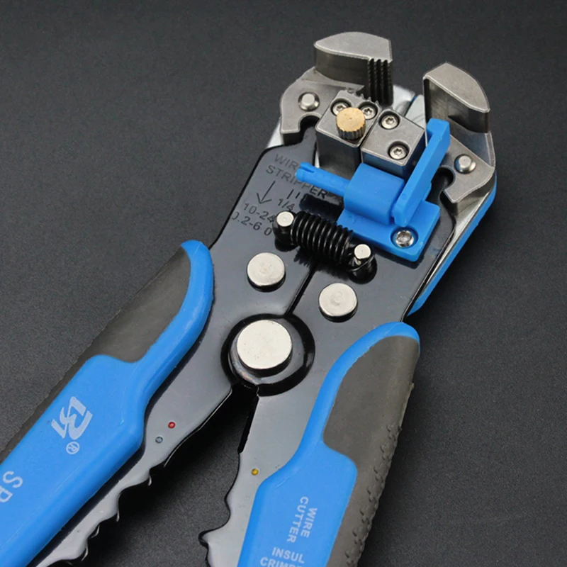 SP-082 Multifunctionele Draadstriptang 0.2-6Mm Draadkrimpgereedschap Gelegeerd Staal Professionele Kabeldraadstripper