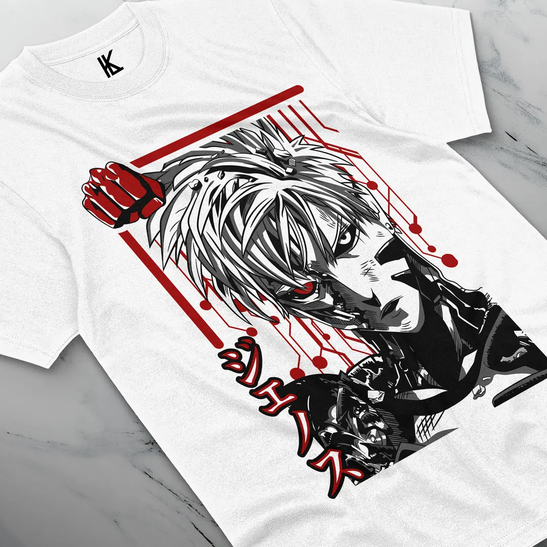 One Punch Man Tshirt Genos Fubuki Shirt OK Anime T-Shirt Saitama Garou Anime Tee