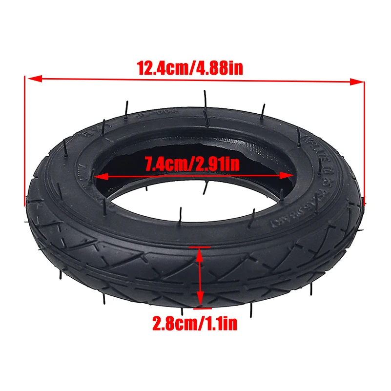 New children's wheels, 5X1 outer tire butyl rubber inner tube is suitable for scooter wheels skating 5-inch tires