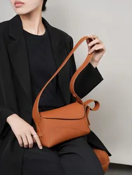 Borsa ascellare di grande capacità in vera pelle da donna 2024 nuova borsa a tracolla singola all-in-one a tracolla