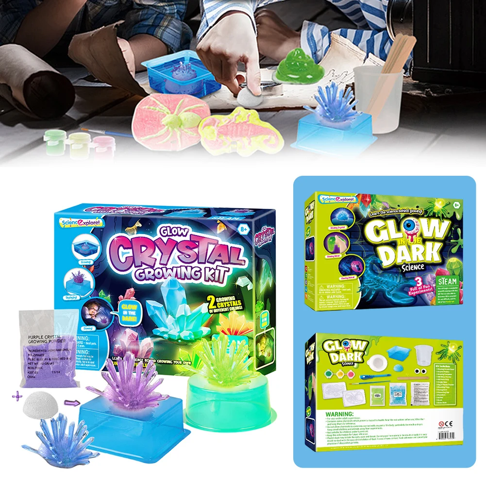 Glow-in-the-Dark Science Set For Kids Funny Children's Educational Toys For Boys Girls