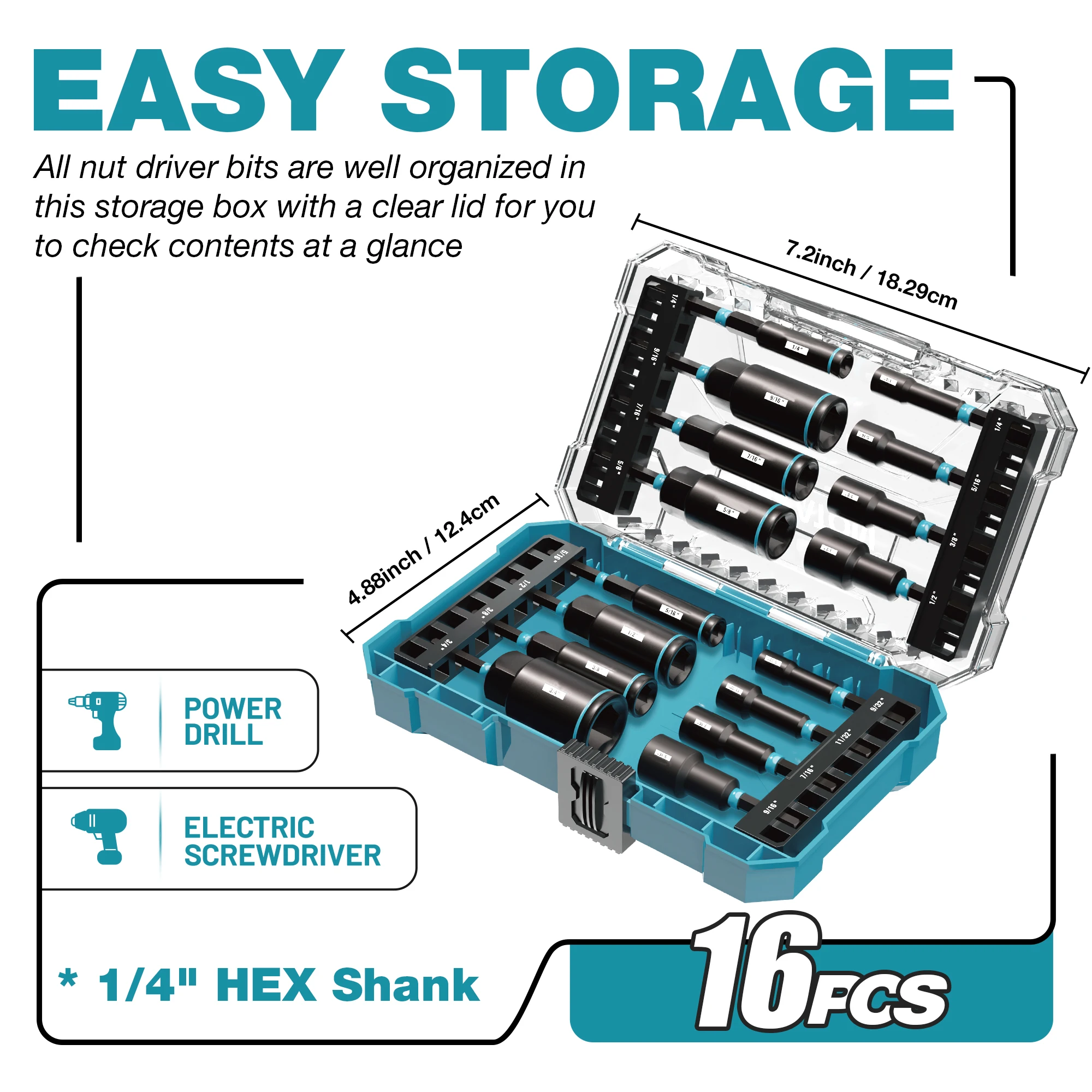 16-Piece Magnetic Driver Set 7
