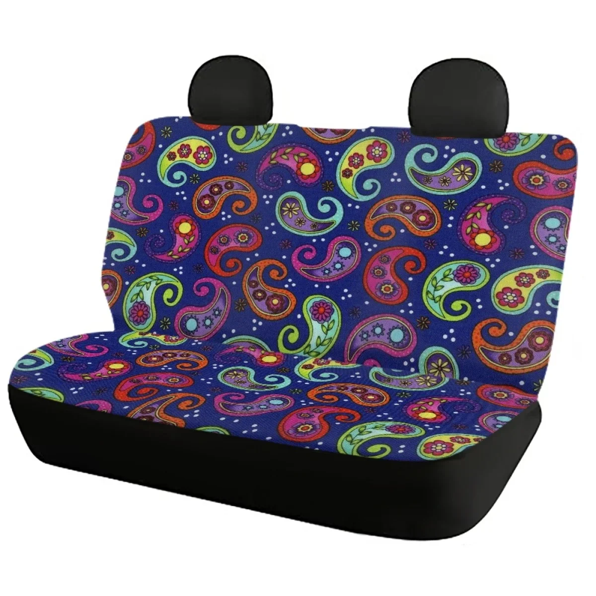 Retro Amoeba Pattern Front/Back Autos Seat Cover Full Set Vehicle Seat Protector Durable Comfortable Car Interior Seat Covers