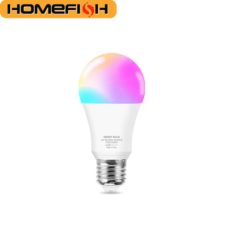 HOMEFISH 15W 18W E27 Zigbee Smart LED Bulb RGB Dimmable Works with Alexa Google Home SmartThings