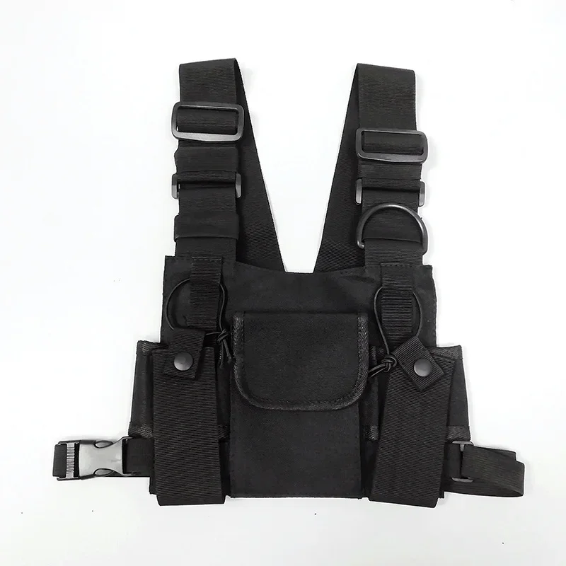 

Tactical Chest Rig Bag Vest for Ham Radio Hip Hop Front Pack/West Waist Pouch Holster for Wouxun Baofeng UV-5R UV-82 bf-888S