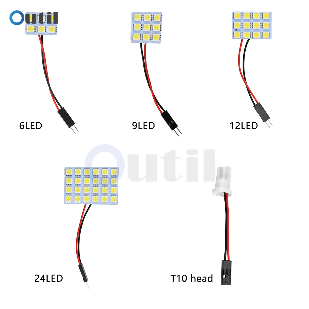 DC12V 5050 LED Reading Bulb LED Panel Dome Light for Car Interior Light Trunk Light Reading Light Side Door Light Step Light