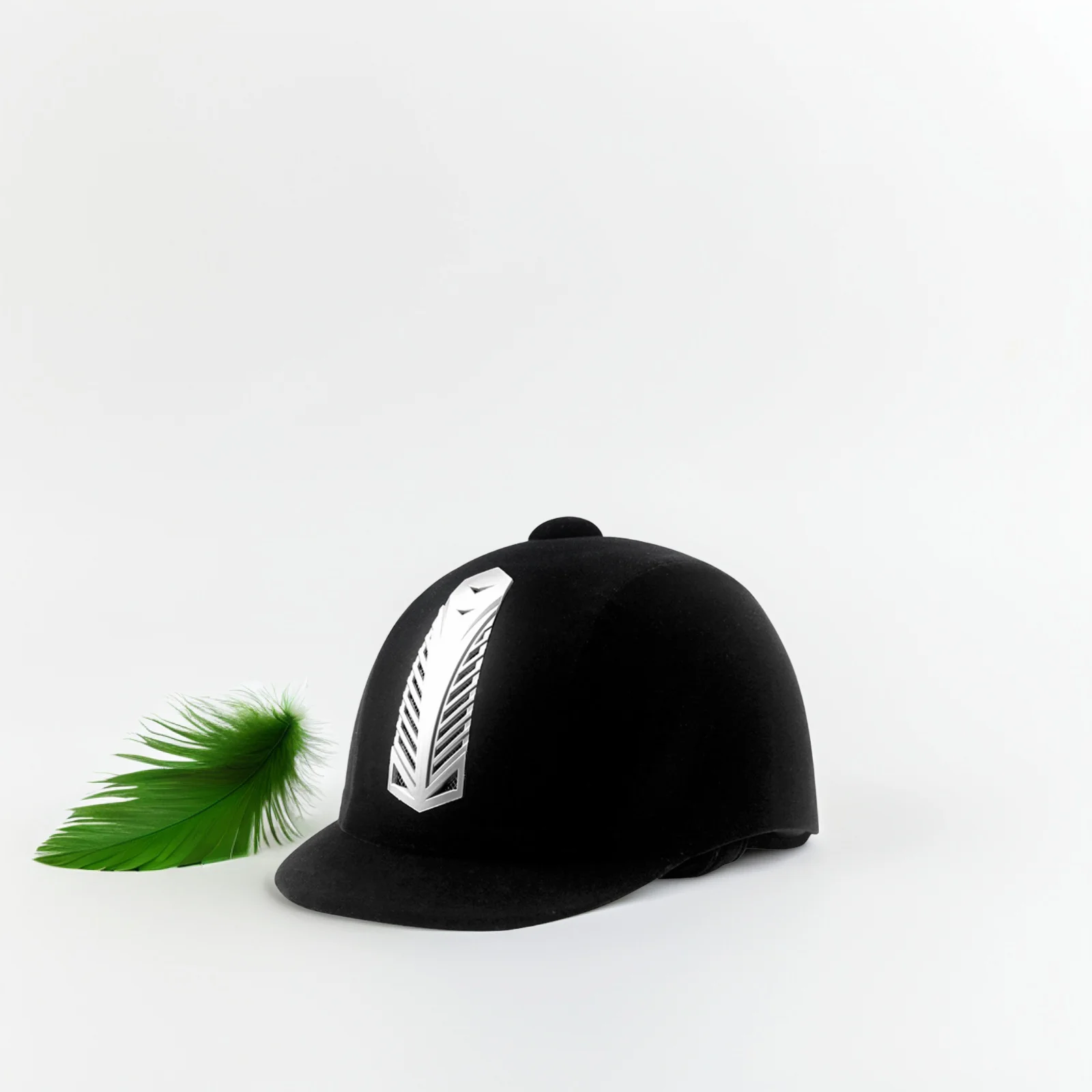 نظام تهوية شبكي أسود للركوب يمتص العرق وخفيف الوزن وبناء آمن وحزام قابل للتعديل في الفروسية في الهواء الطلق