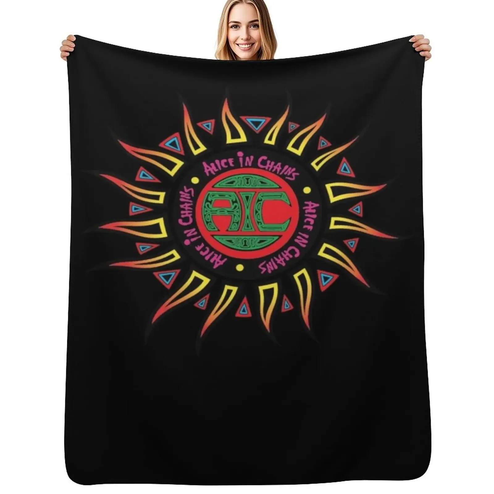 

sun in chains Classic T-Shirt Throw Blanket Luxury Thicken Travel Bed covers Hairys Blanket