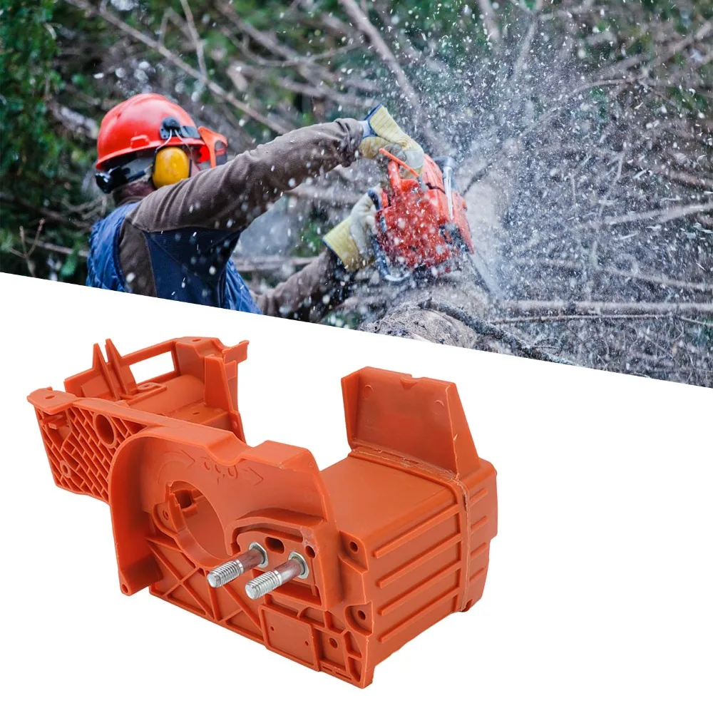 

Plastic Chainsaw Oil Tank Orange Easy to Install Engine Housing Hollow Center Compact for Husqvarna 137 142 Chainsaw