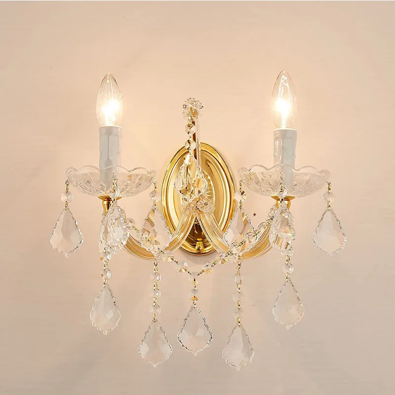 Maria Theresa Kristall Wand leuchte Beleuchtung kreatives Design Schlafzimmer LED Kristall Wand leuchte Nacht bett nach Hause moderne Wand leuchte – Detail 3
