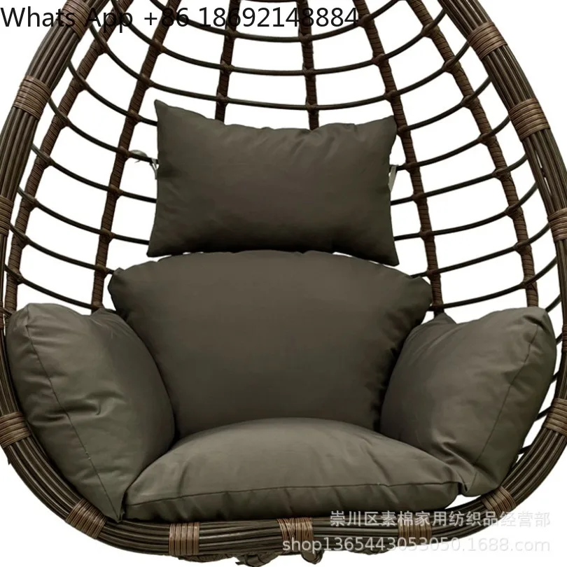 Removable and washable waterproof hanging basket pad, outdoor bird's nest swing chair universal seat cushion