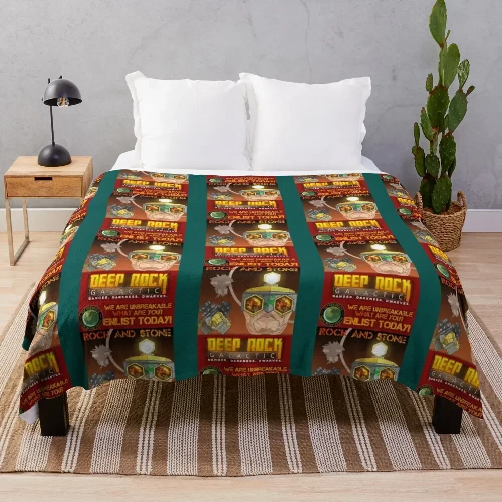 

Deep Rock Galactic Throw Blanket Winter beds Flannels Baby Hairys Blankets