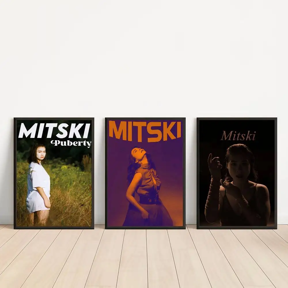 Singer Mitski Classic Vintage Posters Decoracion Painting Wall Art White Kraft Paper Kawaii Room Decor
