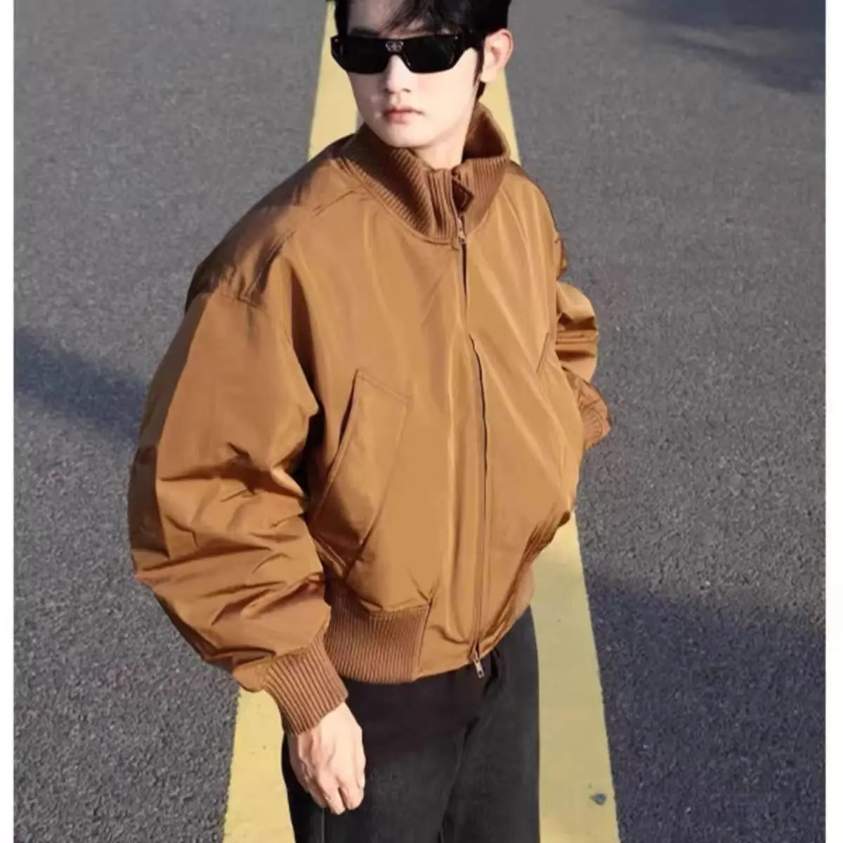 

Vintage Winter Bomber Jackets for Men Classic Short Padded Jackets Coats Fashion Men's Parkas Men Winter Clothing Outerwears