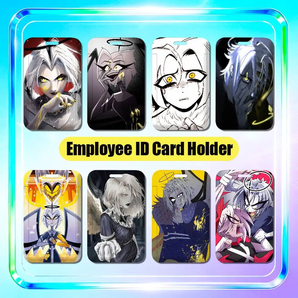 For Lute H-HazbinS Employee ID Card Holder Office Badge Work Student Bank Credit Hard Holders Case Shell