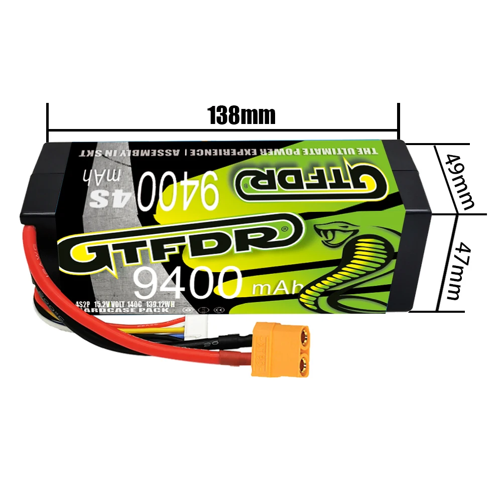 2PCS DXF 4S Lipo Batterij 15.2V 140C 7200mAh 8200mAh 9400mAh 10000mAh met XT90 XT60 XT150 EC5 TRX T Plug voor RC Auto Buggy Tank