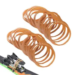 Bandas de freno para Snowboard, retenedores de freno de esquí, 30 piezas, encuadernación de esquí, suministros de esquí, correa elástica para exteriores