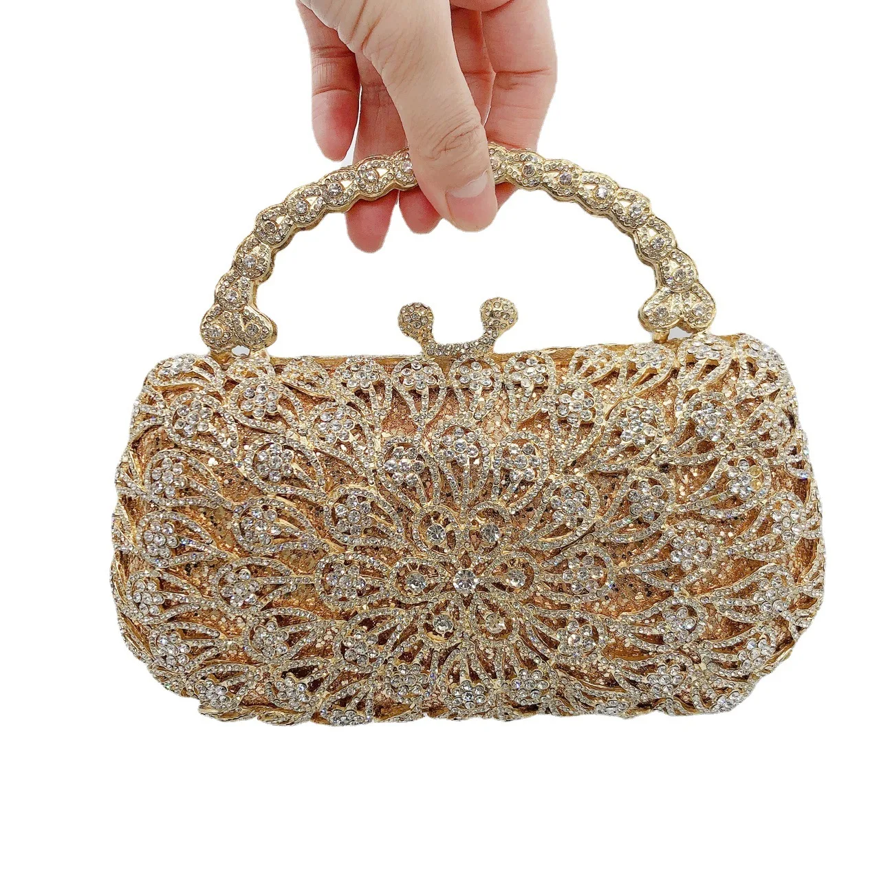 

Phoenix Tail Flower Diamond Dinner Bag Jackhammer Bag Banquet Clutch Purse Bolsos De Fiesta Affordable Glitter Quilted Crossbody