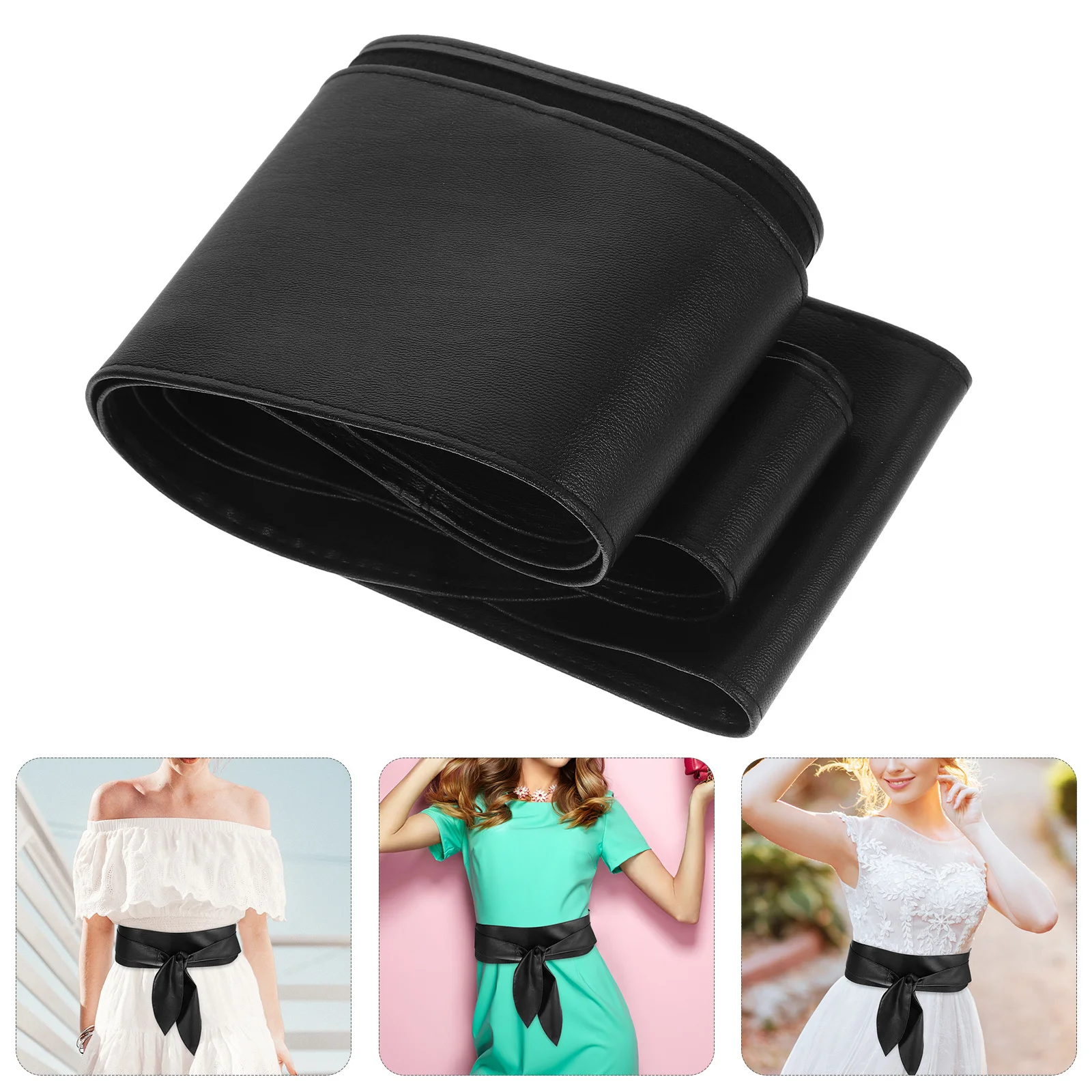 فراشة عقدة الخصر واسعة وشاح حزام للنساء تقليد حزام ملابس الزفاف ملابس رسمية أنيقة الإكسسوارات #6