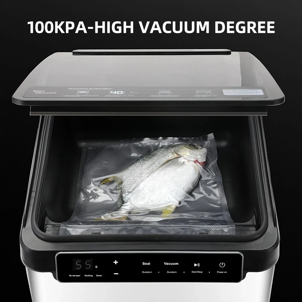 

Commercial Food Packaging Machine Vacuum Sealing Machine Dry Wet Dual-Use Bag Sealer Kitchen Use