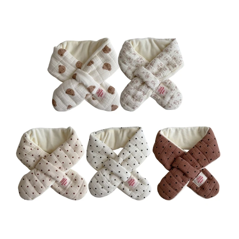 

Kids Scarf Fashionable Pattern Neck Scarf with Padding Soft & Comfortable Scarf
