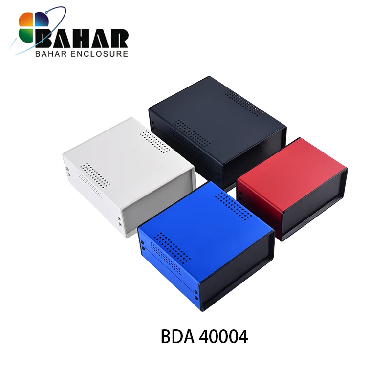 Efficient Bahar Enclosure Iron Desk Top Shell with flat Cover Model BDA 40004 Control Iron Metal Enclosure Power Supply  Box