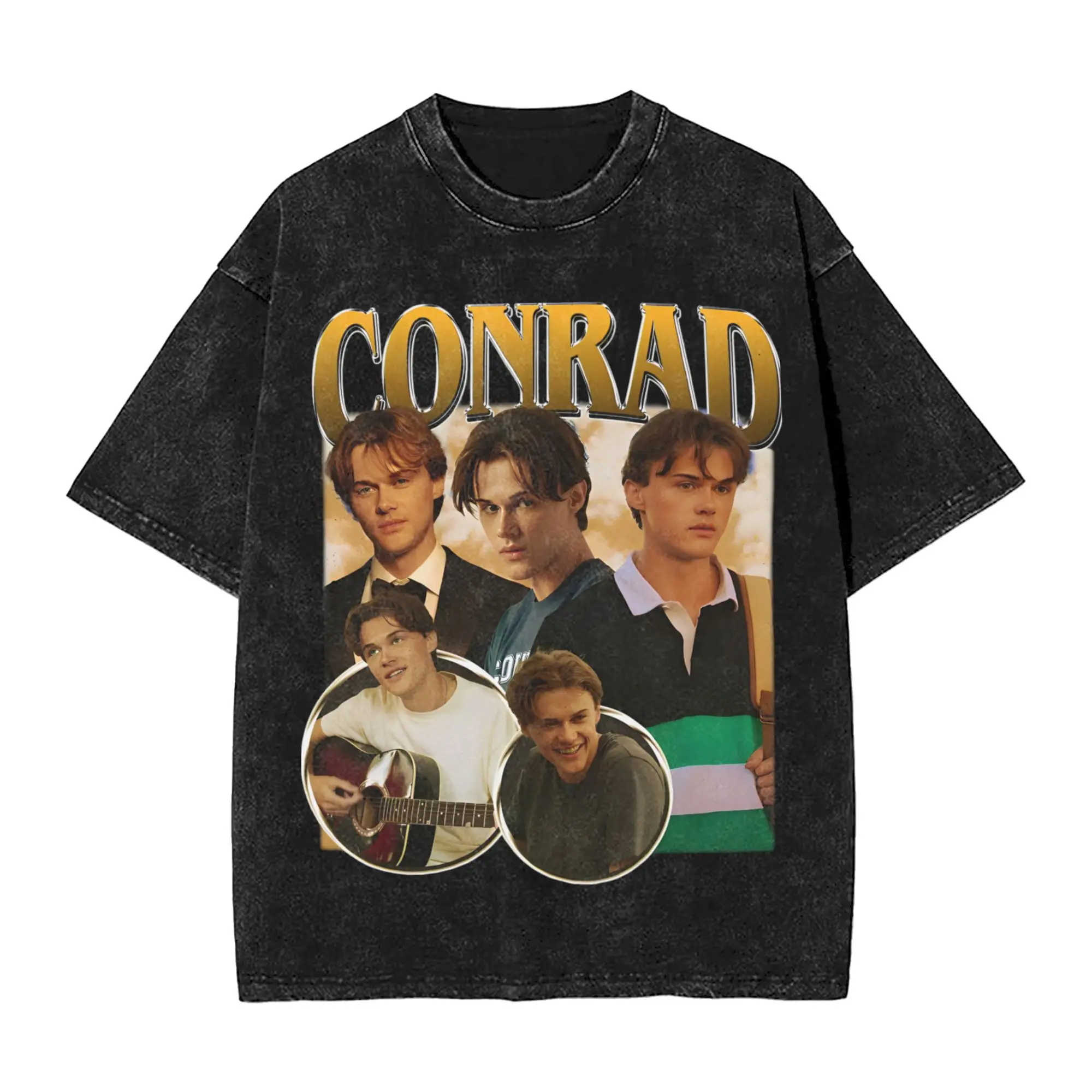 

Conrad Fisher Bootleg T-Shirt The Summer I Turned Pretty Loose T-Shirts Short Sleeve Tops Summer Cotton O-Neck Oversize Top Tees