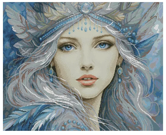 

Снежная девушка 18CT 16CT 14CT без печати высшего качества наборы для вышивки крестом искусство вышивки DIY рукоделие ручной работы домашний декор