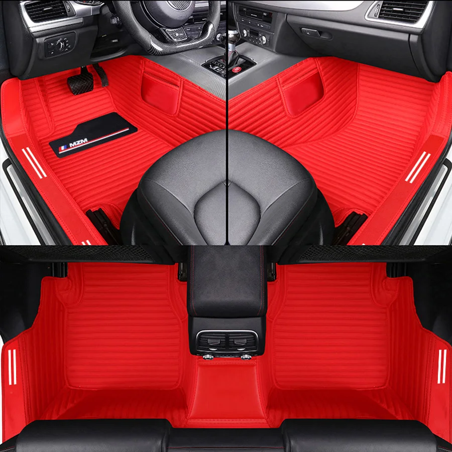 Right hand drive Car Special Floor Mats For Most Car Models Full Carpet Set  Artificial Leather Protection Interior Accessories