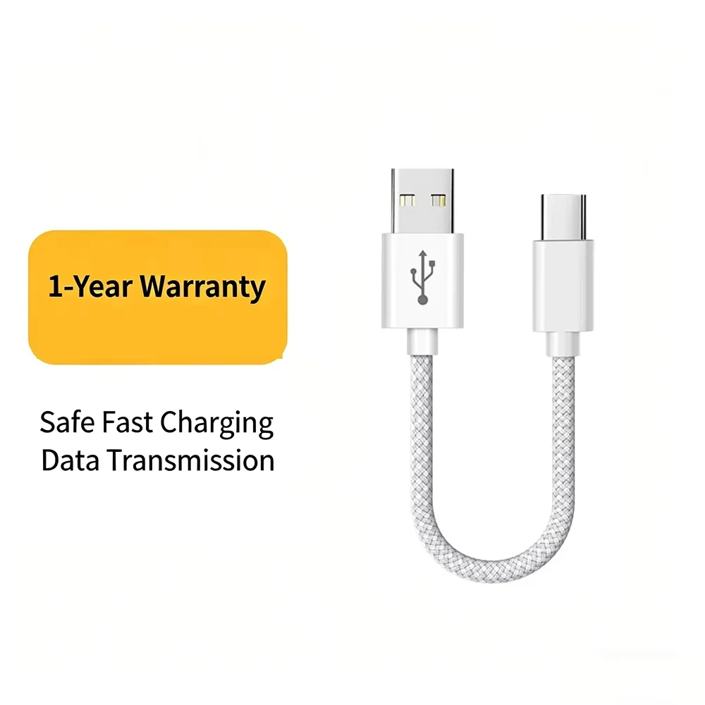 15CM 50CM Kurzes Winkel-USB-C-auf-USB-C-Kabel für schnelles Laden – Kompatibel mit iPhone 17, 16, Xiaomi, Samsung, Huawei, Powerbank – USB-C-Datenkabel