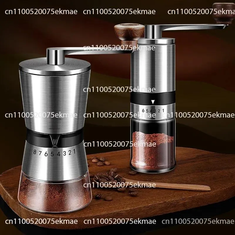 Stainless Steel Hand-crank Coffee Machine, Multi-function Coffee Grinder