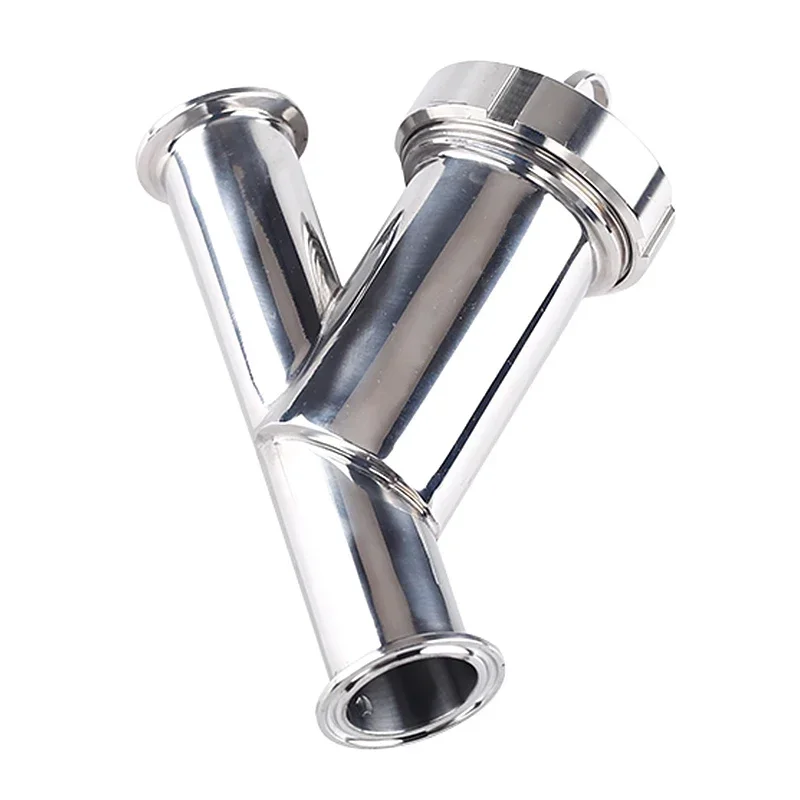 

57mm 63mm Pipe OD x 2.5" Tri Clamp Sanitary Y-Shaped Strainer Filter SUS 304 316 Stainless Steel Homebrew Brewing