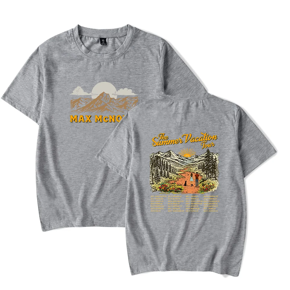 Max McNown Merch tshirt The Summer Vacation Tour Unisex Tops Tee Outdoor Tee Fashion y2k Tops