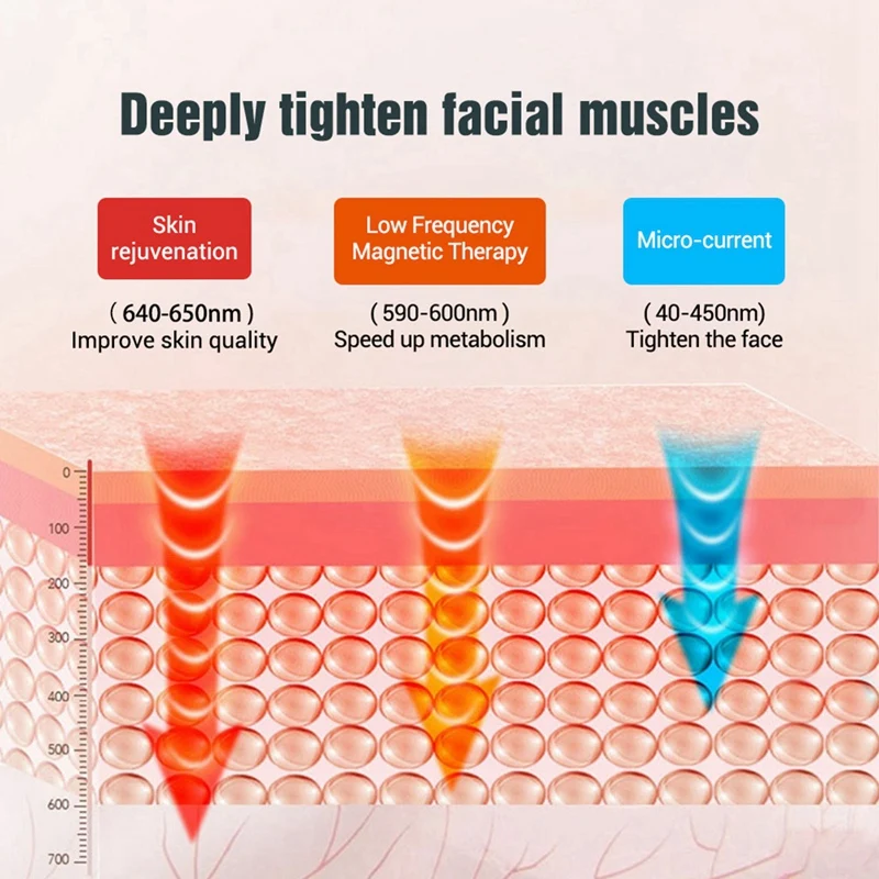 EMS-Dispositivo de estiramiento facial en V, masajeador remoto inalámbrico, 6 modos, rejuvenecimiento de la piel con calefacción, vibración de doble mentón