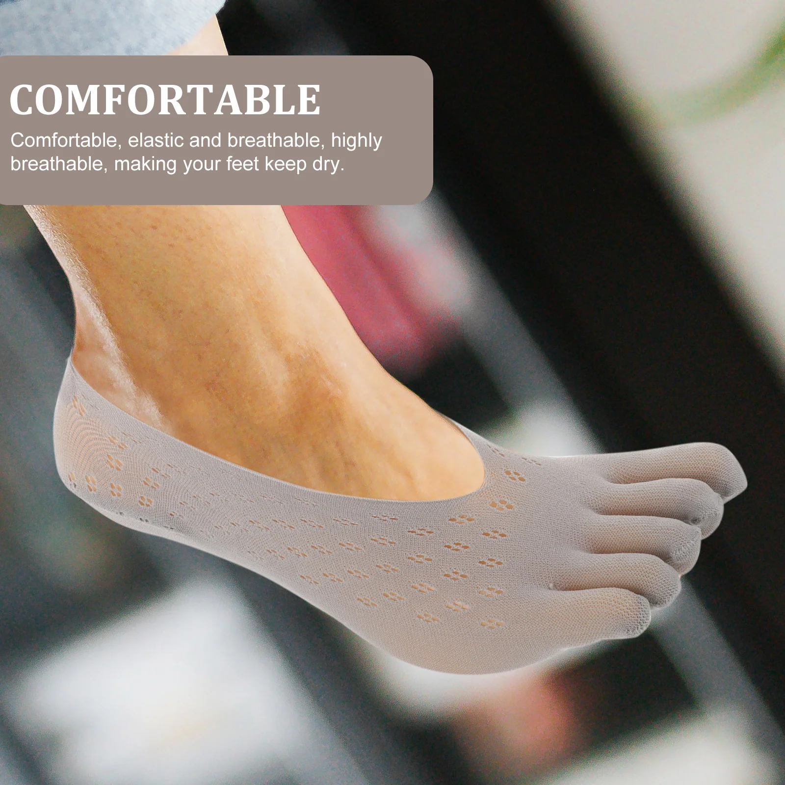 Five Finger Stockings Fingers Socks Toe Separate Invisible Women Comfortable Washable Cotton Woman Women's