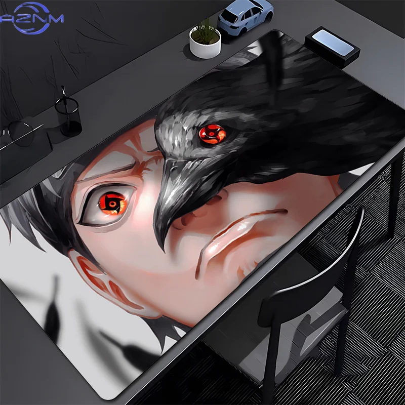 NARUTO Uchiha Shisui Gaming Mouse Pad Accessories Office Gamer Keyboard Desk Mat Non-Slip Ground Mat Big PC Anime Game Mousepad