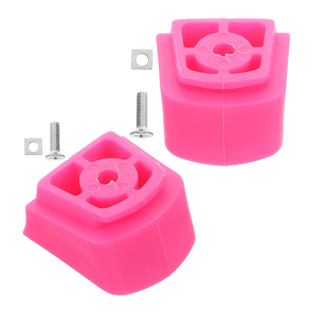 

2Pcs Junior Inline Skate Brake Stopper Universal Fit 6Mm 6.2mm Wear-Resistant Lightweight Non-Slip Brake Block for Kids Skating