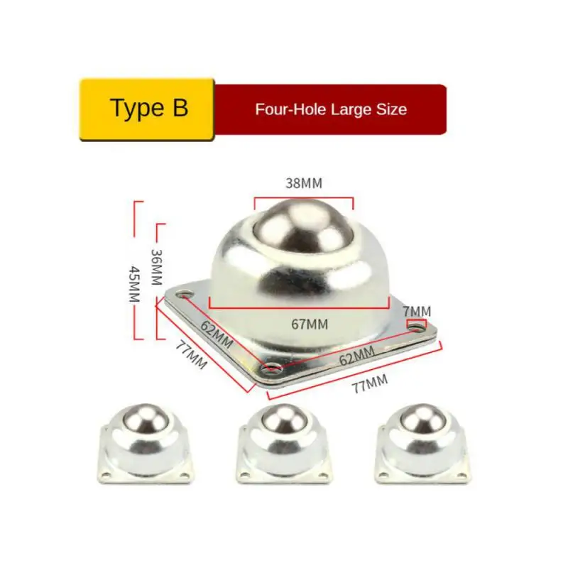 

4 Pcs/lot Four-hole Large Size Cattle Eye Ball Wheel Conveyor Universal Robot Hardware4 Pcs