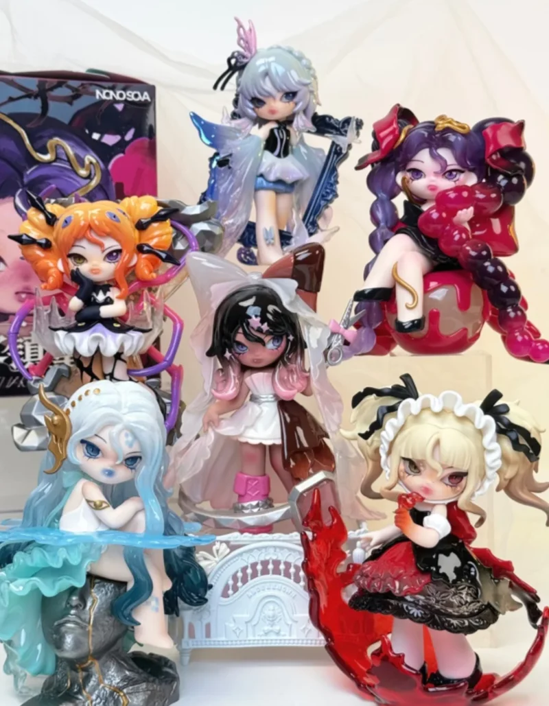 

New NONO SOVA Blind Box Misty Town Nursery Rhymes Series Collectible Anime Figure Cute Desktop Decor Toy Doll Birthday Gift