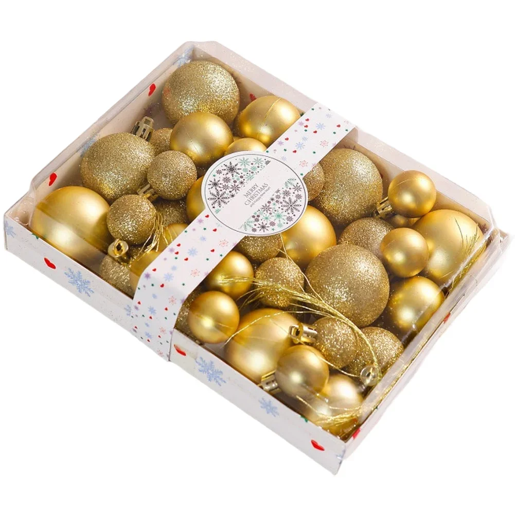 42 Piece Christmas Ornament Set Tree Decorations Holiday Accessories Christmas Ornaments Electroplating Process