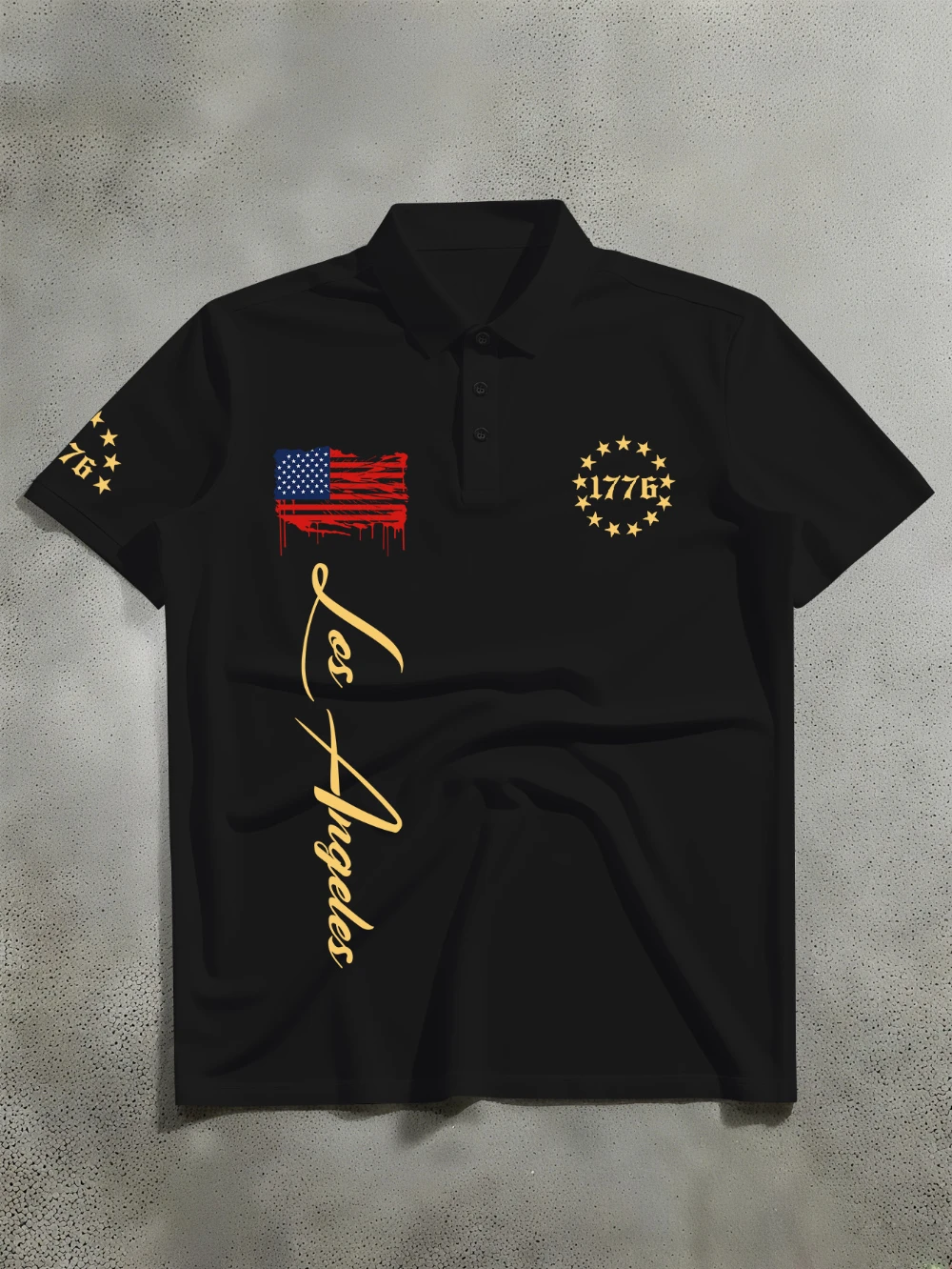Camiseta Polo Moderna y a la Moda para Hombre con Estampado de Los Ángeles, Ideal para Actividades Diarias y Reuniones