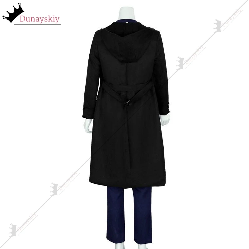 AnAnime Mens Cosplay Shigaraki Tomura Costume Trench Cloak Jacket Mens Suit Uniform Anime Outfits Wig Shoes Prop Role-playSuits