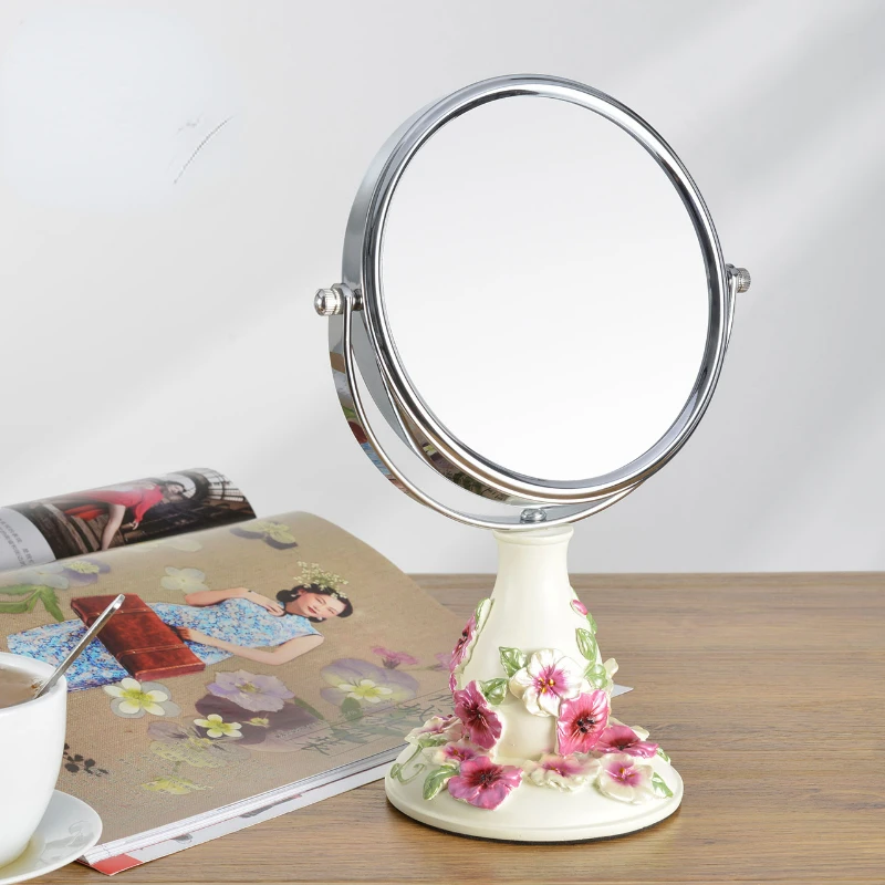 

Modern Princess Decorative Mirrors Aesthetic Standing Makeup Decorative Mirrors Bedroom Espelho Home Decoration Luxury YY50DM